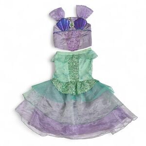 Disney Princess Ariel The Little Mermaid Costume Top & Skirt Set Girls 7/8